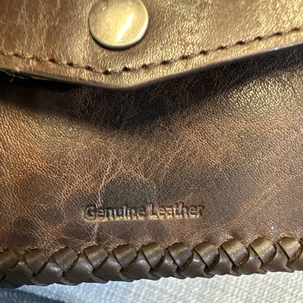 New Harley-Davidson Ride Free Trucker Wallet Eagle Brown Leather w/RFID